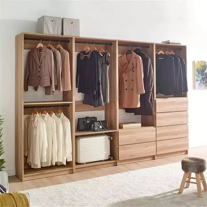 Freestanding Walk in Wood Closet System