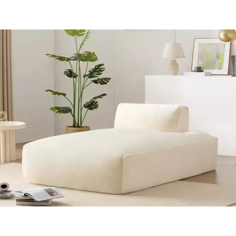 72. 5'' Oversized Left-Facing Modular Sofa Bed, Fully Compressed No-Assembly Sofa for Living Room, Elderly-Friendly 1-Seat Foam Couch