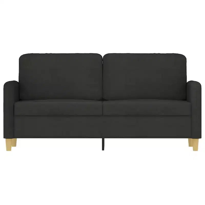 2-Seater Sofa Black 55. 1 Fabric