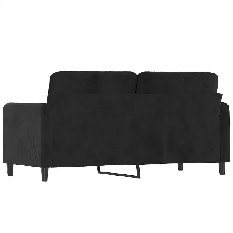 2-Seater Sofa Black 55. 1 Fabric