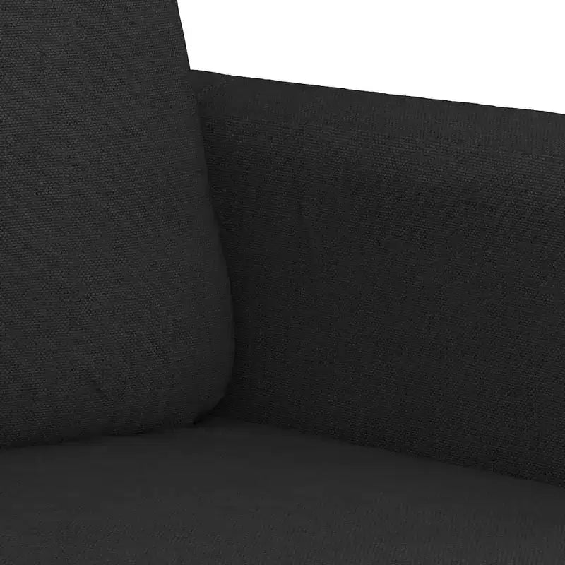 2-Seater Sofa Black 55. 1 Fabric