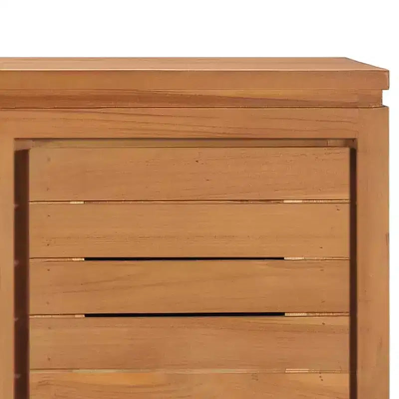 TV Cabinet Natural Teak Solid Teak Wood Medium TV Cabinet