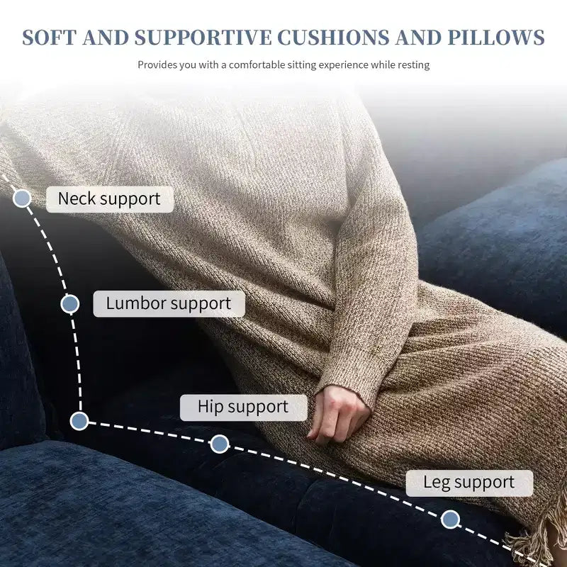 129. 5'' Modular L-Shaped Sofa with Wrinkle-Resistant Chenille, No-Frame Compression Design, 6-Seater Modern Sectional Couch for Living Room