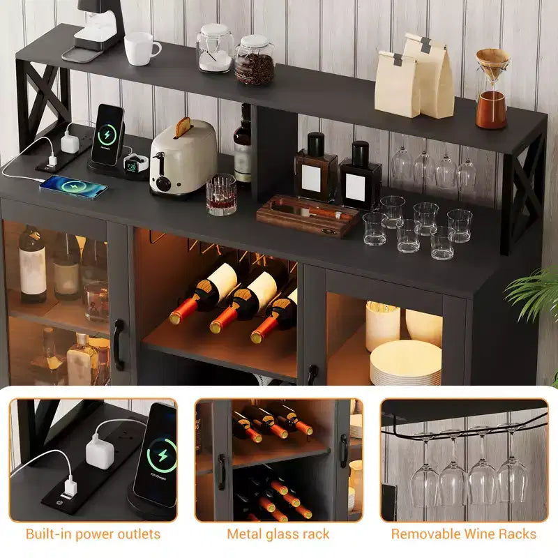 Coffee Bar Buffet Sideboard Storage