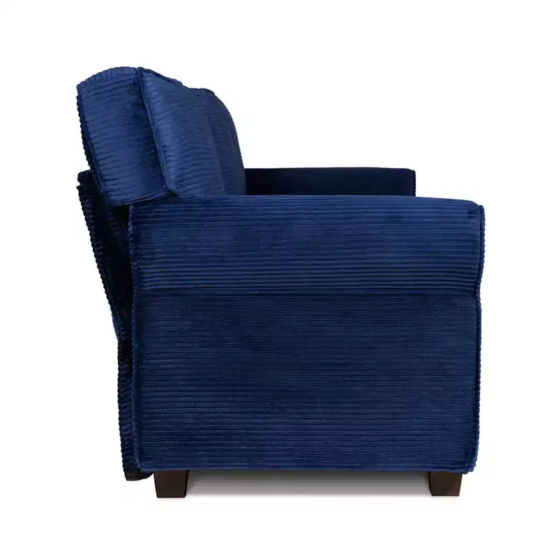 Corduroy 3-Seater Sofa with Removable Cushions and Ergonomic Armrests