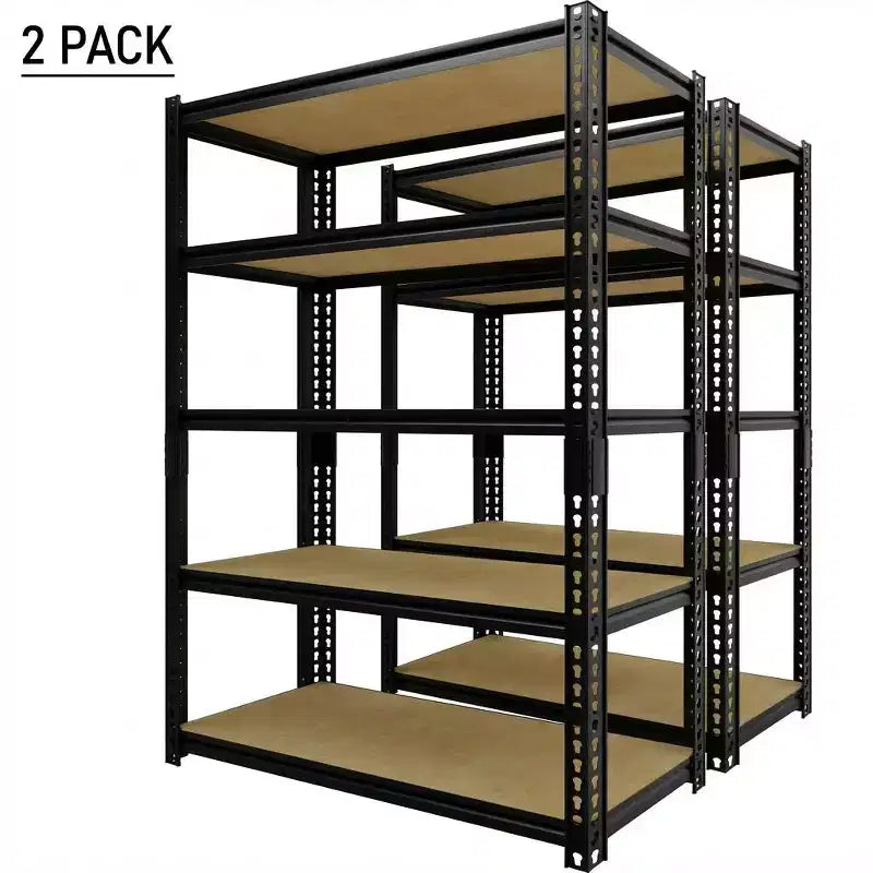 29. 5 W 5-Tier Metal Storage Rack, Heavy Duty Adjustable Garage Shelving Unit, 2000 lb Capacity Utility Organizer Shelf