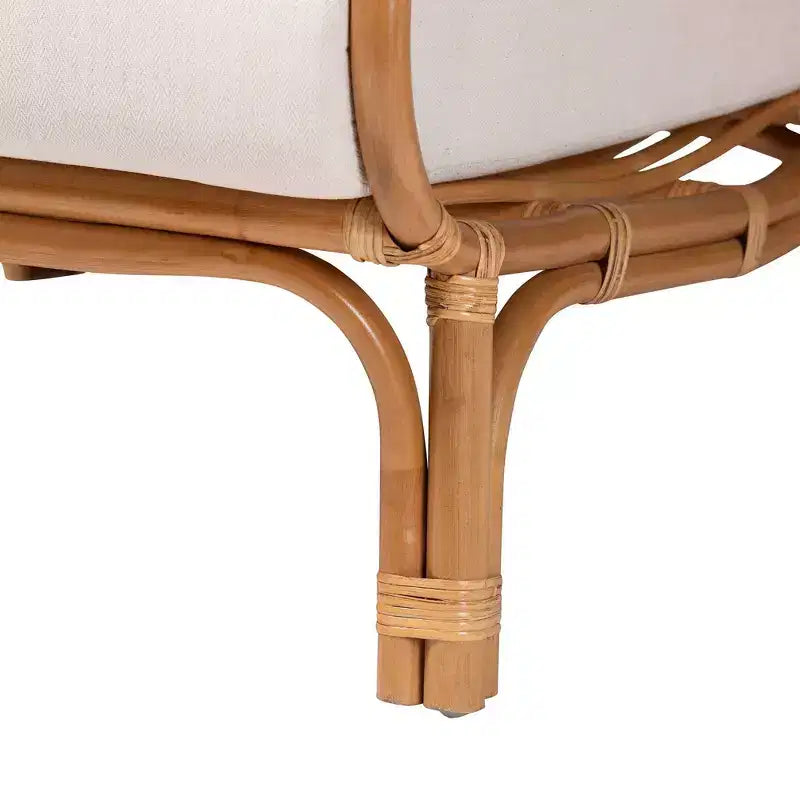 Bali & pari Rattan Accent Chair Light Honey