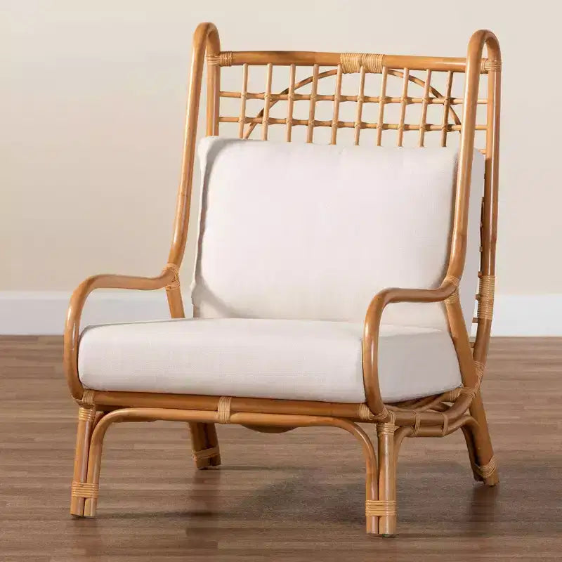 Bali & pari Rattan Accent Chair Light Honey