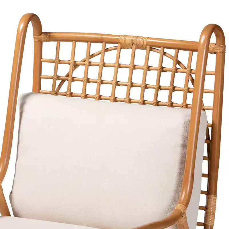 Bali & pari Rattan Accent Chair Light Honey