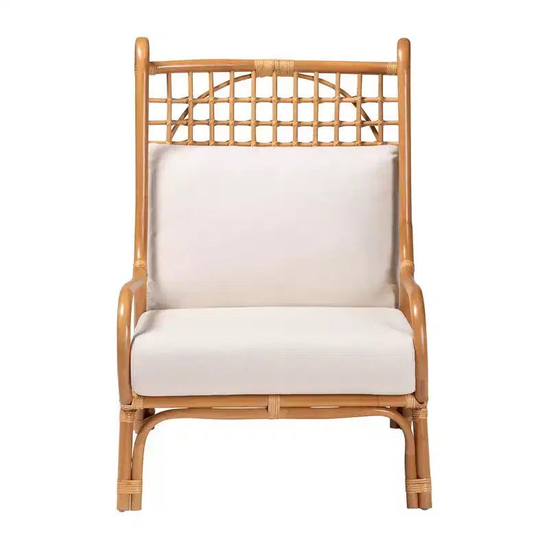 Bali & pari Rattan Accent Chair Light Honey