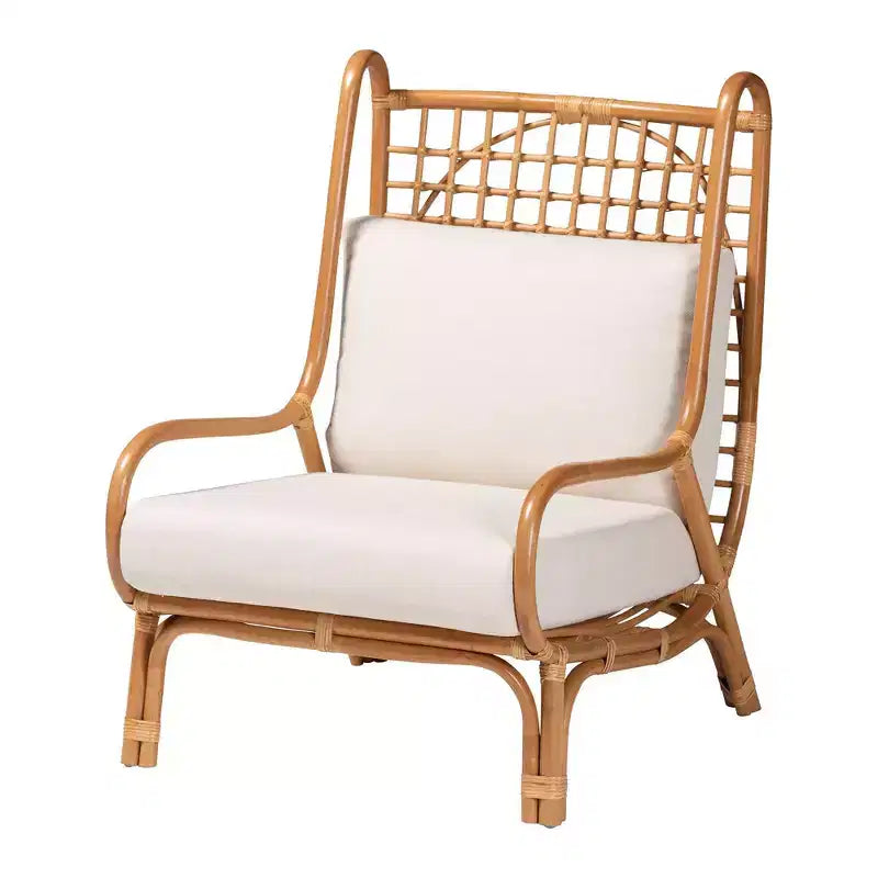 Bali & pari Rattan Accent Chair Light Honey