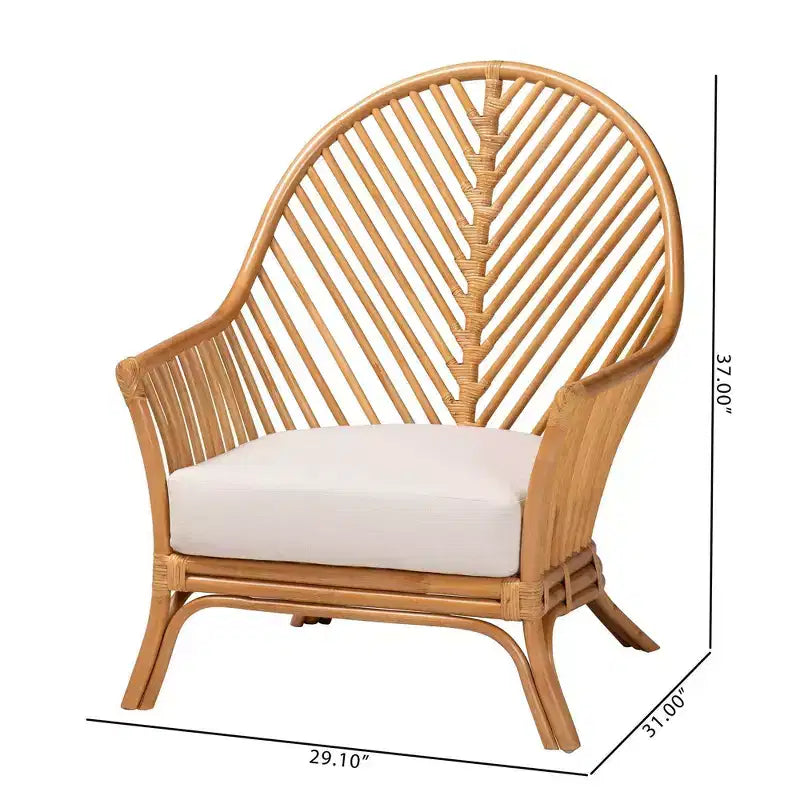 Bali & pari Rattan Arm Chair Light Honey