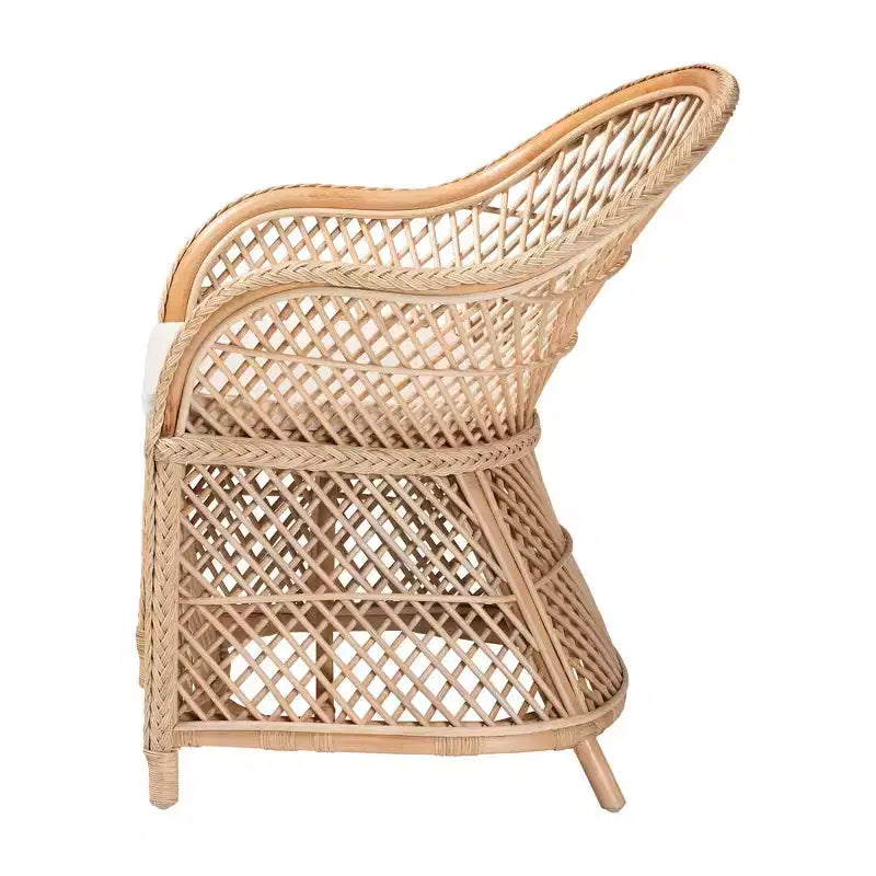 Bali & pari Braided Rattan Arm Chair Natural
