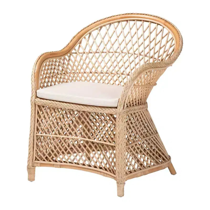 Bali & pari Braided Rattan Arm Chair Natural