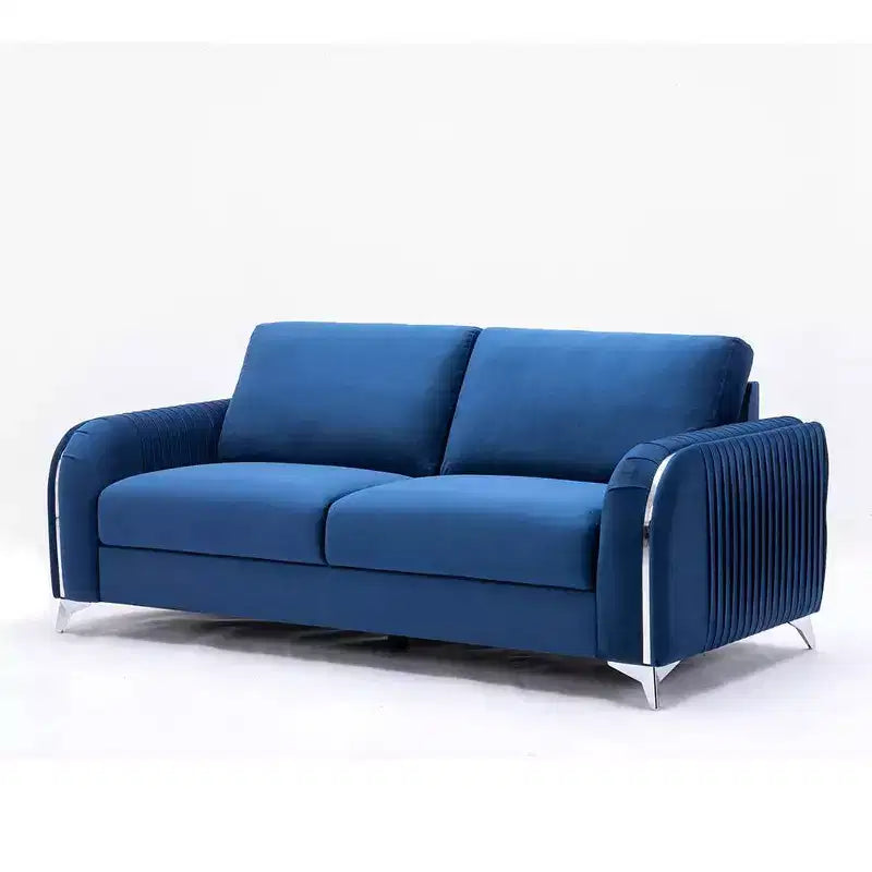 79" Sofa Blue Velvet