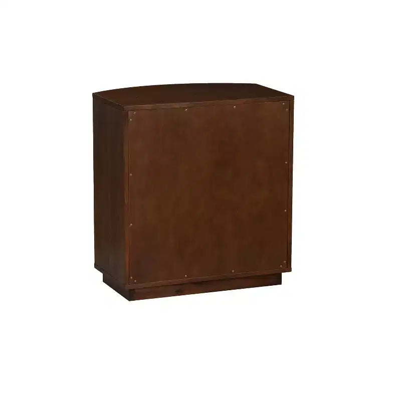 3 Drawer Nightstand Walnut