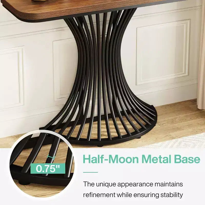 Console Table Accent Table Brown/Black