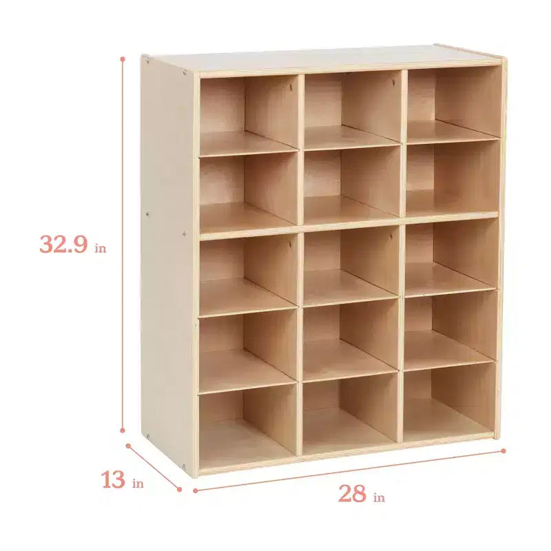 15 Cubby Tray Storage Cabinet, 5x3, Classroom Furniture