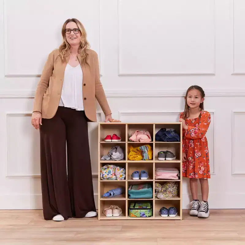15 Cubby Tray Storage Cabinet, 5x3, Classroom Furniture