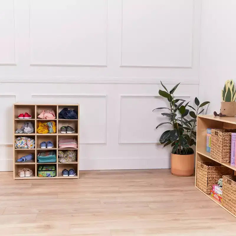 15 Cubby Tray Storage Cabinet, 5x3, Classroom Furniture