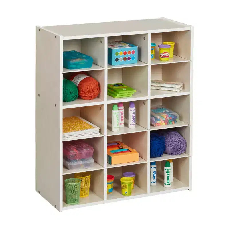 15 Cubby Tray Storage Cabinet, 5x3, Classroom Furniture