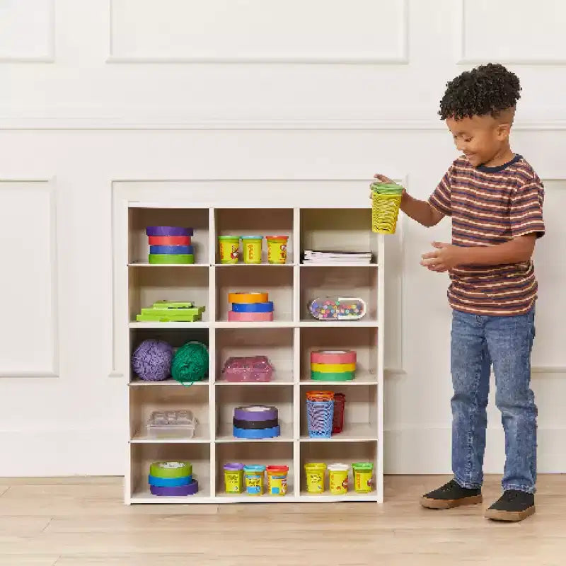 15 Cubby Tray Storage Cabinet, 5x3, Classroom Furniture