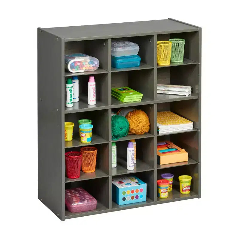 15 Cubby Tray Storage Cabinet, 5x3, Classroom Furniture