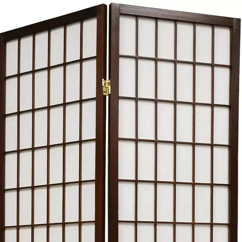 4 ft. Tall Window Pane Shoji Screen (3 Panels)