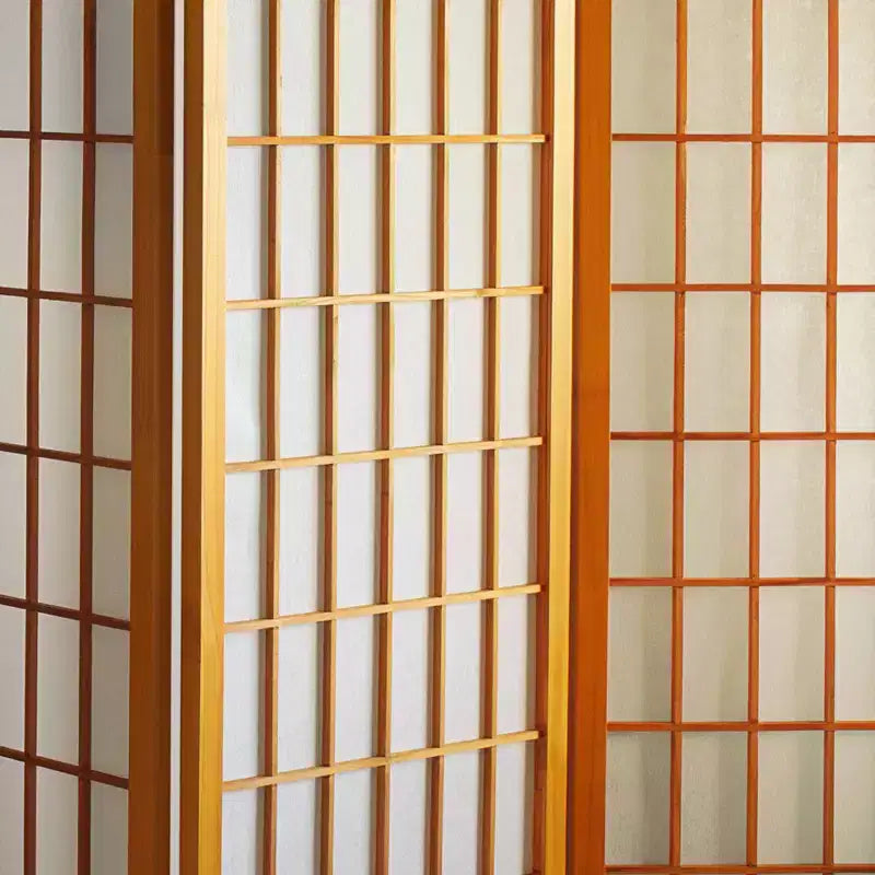 4 ft. Tall Window Pane Shoji Screen (3 Panels)