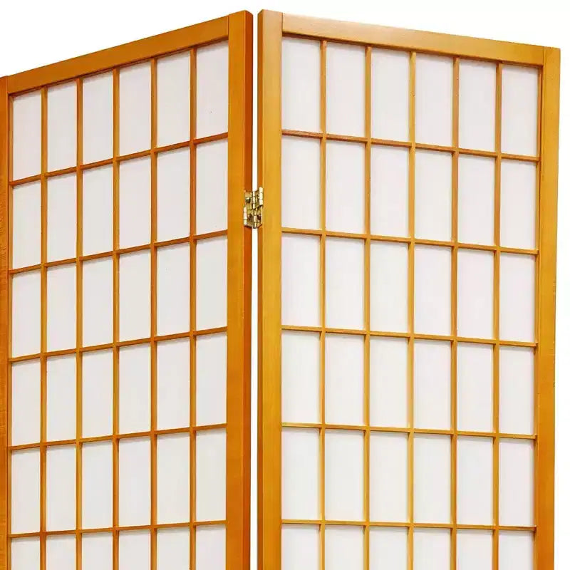4 ft. Tall Window Pane Shoji Screen (3 Panels)