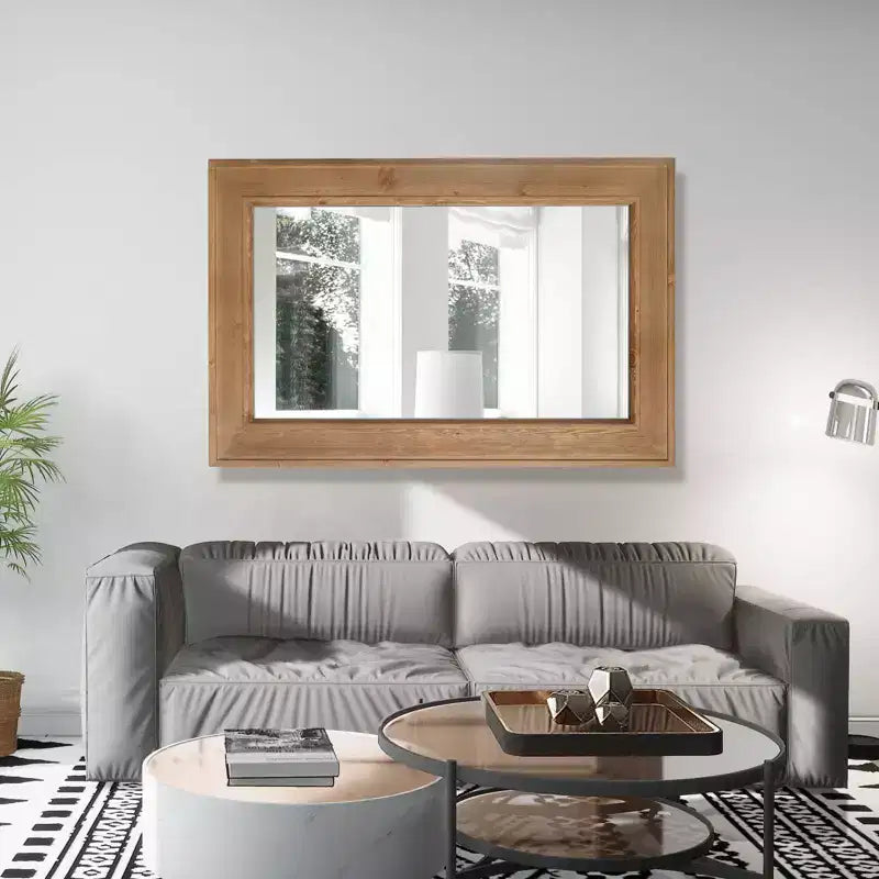 Natural Wash Wood Mirror