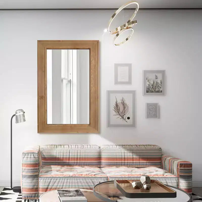 Natural Wash Wood Mirror