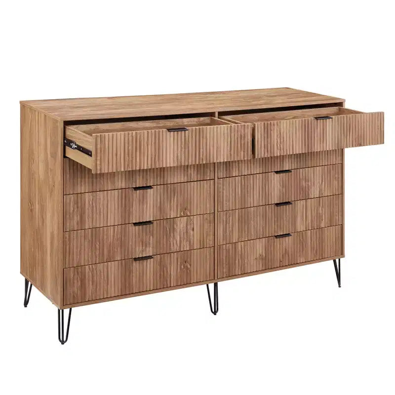 10 Drawer Double Dresser