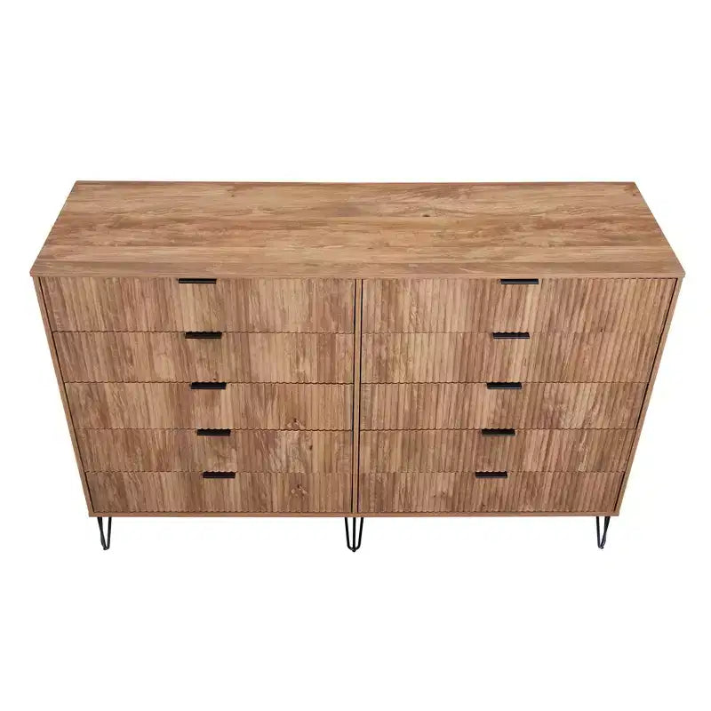 10 Drawer Double Dresser