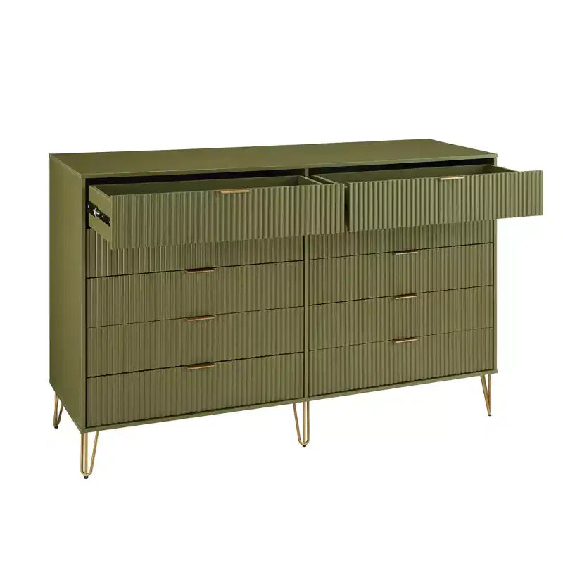 10 Drawer Double Dresser