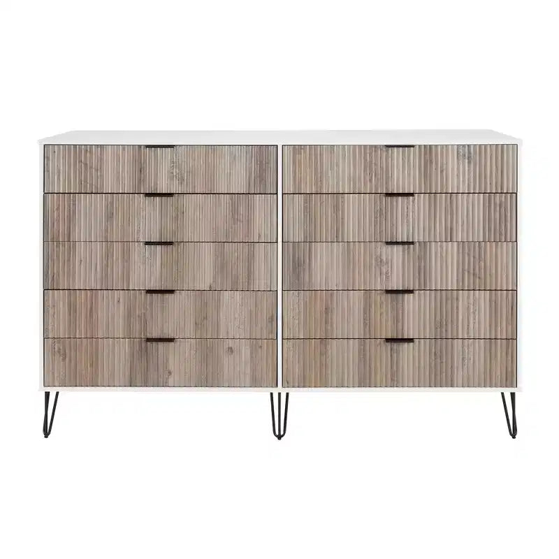 10 Drawer Double Dresser