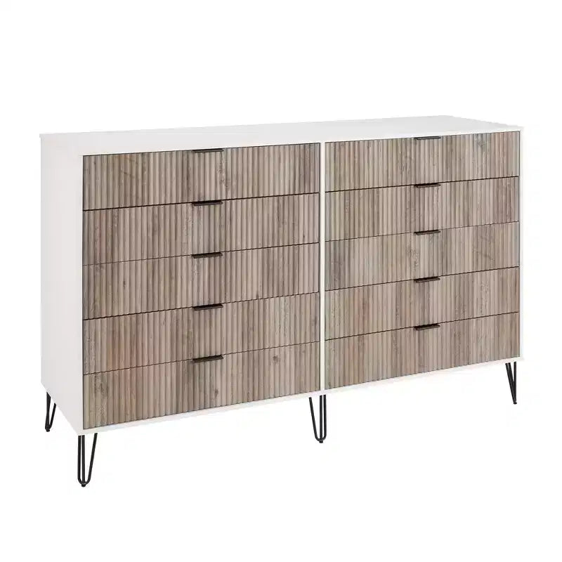 10 Drawer Double Dresser