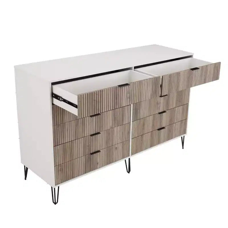 10 Drawer Double Dresser