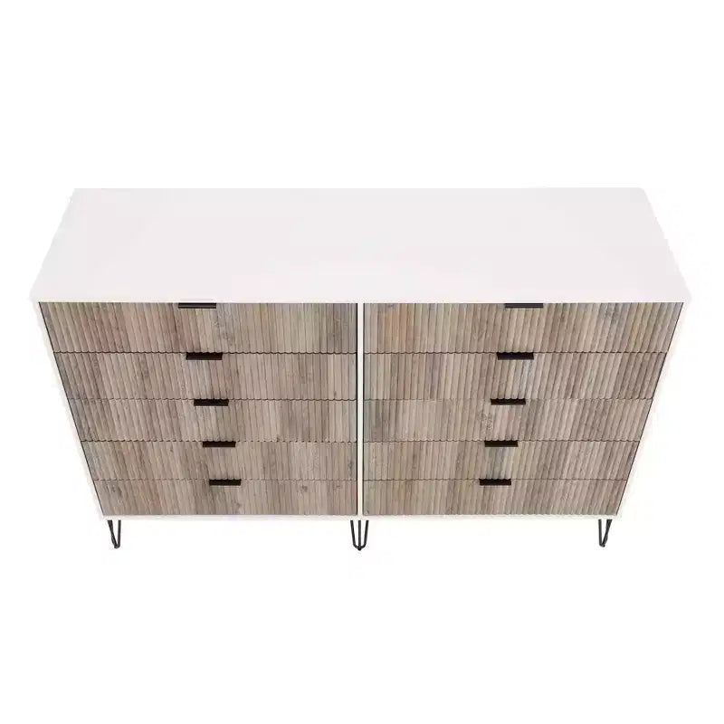 10 Drawer Double Dresser