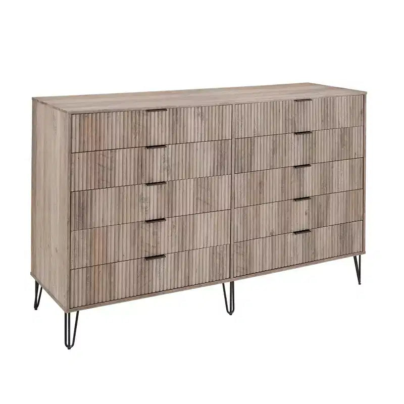 10 Drawer Double Dresser
