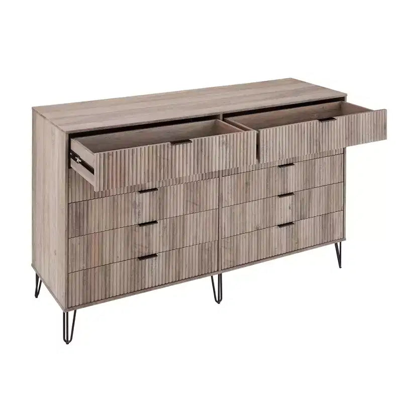 10 Drawer Double Dresser