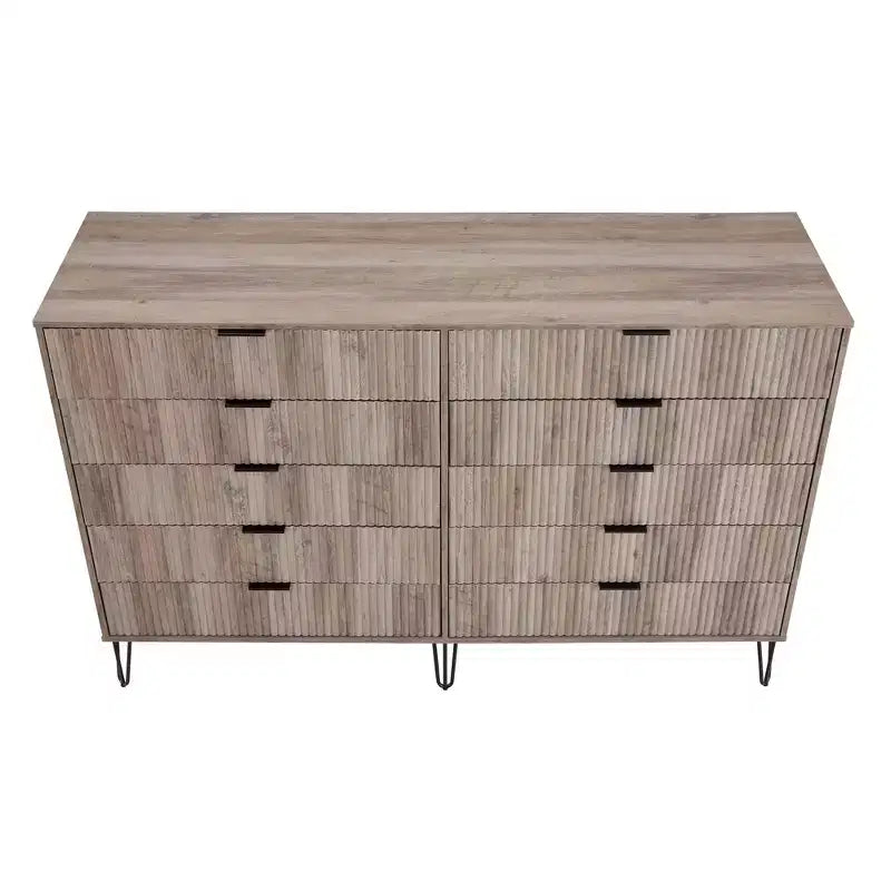10 Drawer Double Dresser