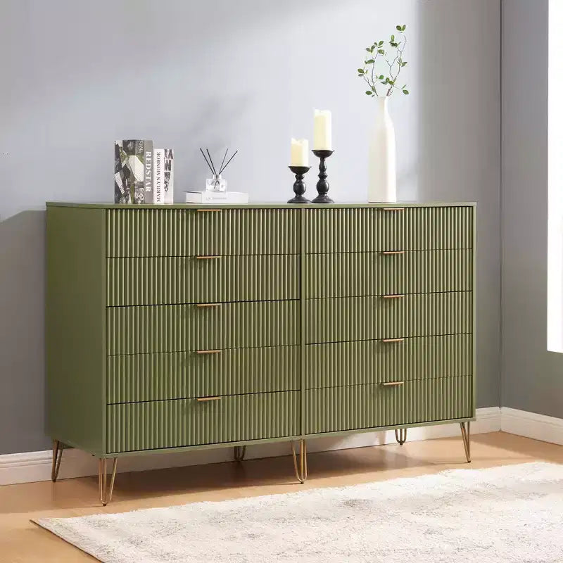 10 Drawer Double Dresser
