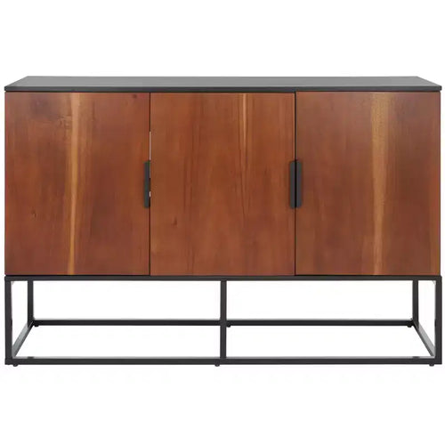 Vance 3 Door 2 Shelf Sideboard - MED5007 - Black/Brown - Safavieh