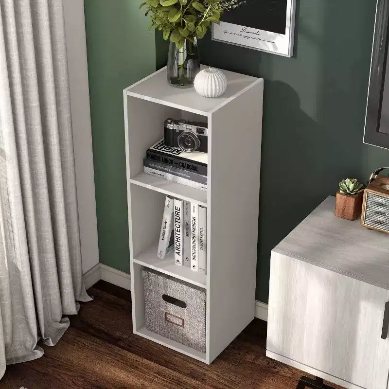35. 3" Modern 3 Cube Stackable and Modular Bookcase