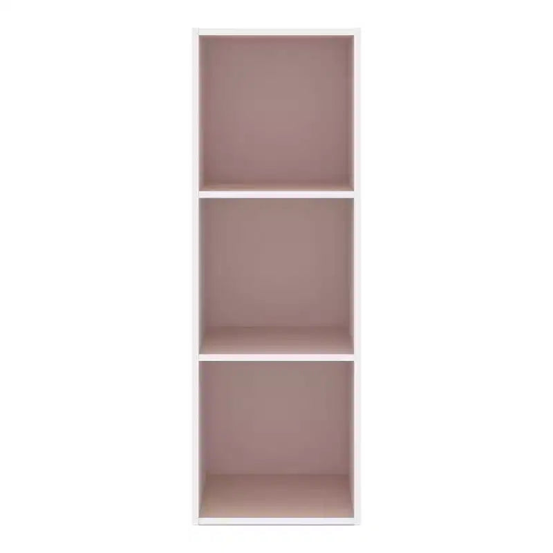 35. 3" Modern 3 Cube Stackable and Modular Bookcase