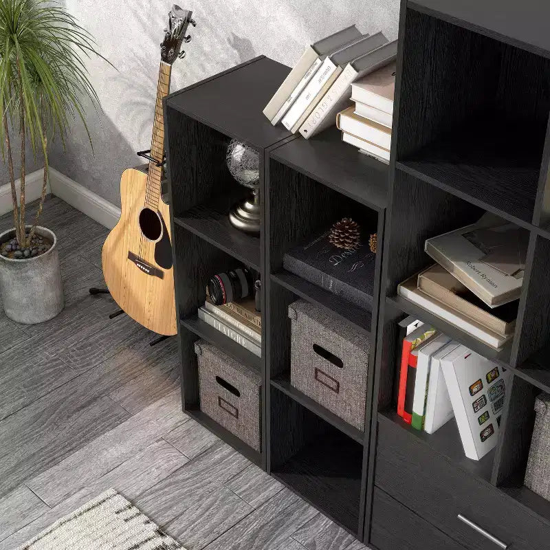 35. 3" Modern 3 Cube Stackable and Modular Bookcase