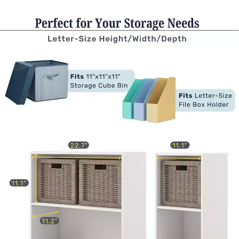 35. 3" Modern 3 Cube Stackable and Modular Bookcase