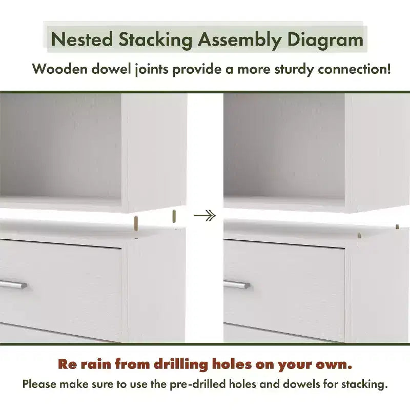 35. 3" Modern 3 Cube Stackable and Modular Bookcase