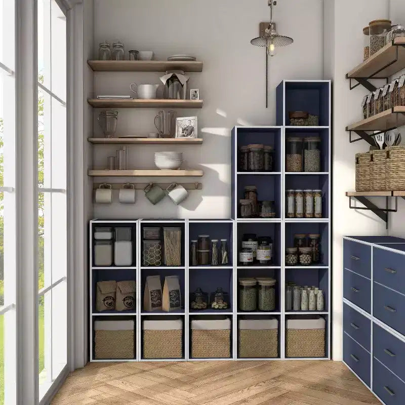 35. 3" Modern 3 Cube Stackable and Modular Bookcase